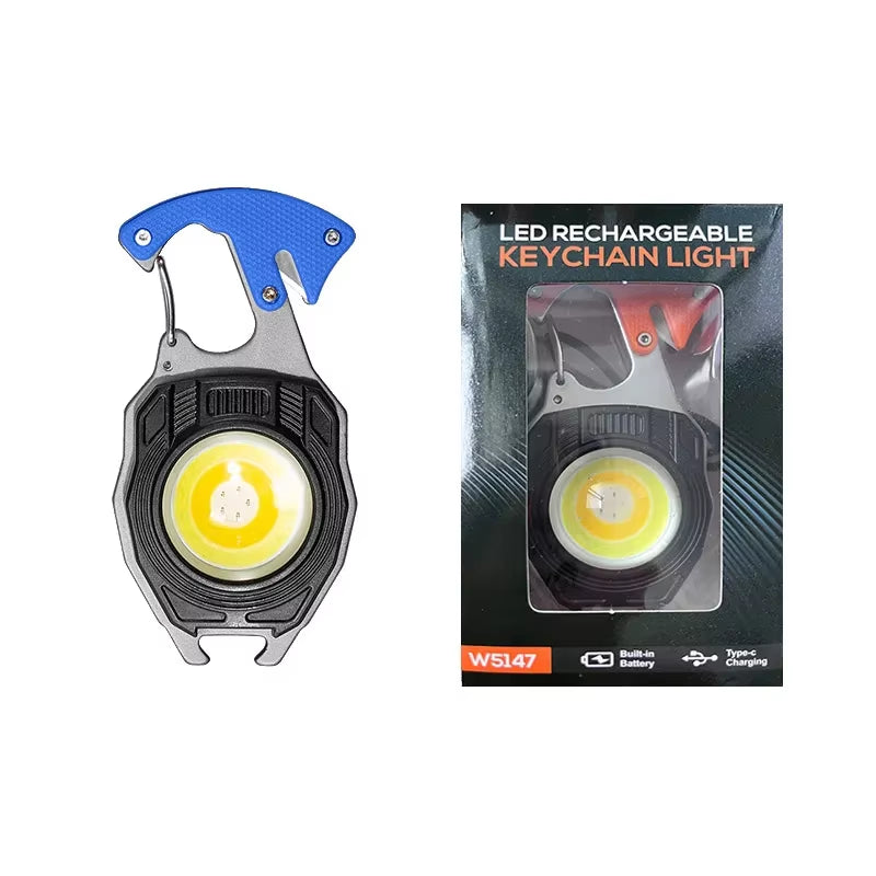 Portable LED Flashlight Mini Work Light Pocket Light Outdoor Camping Lantern Emergency Wrench Hammer Lamp