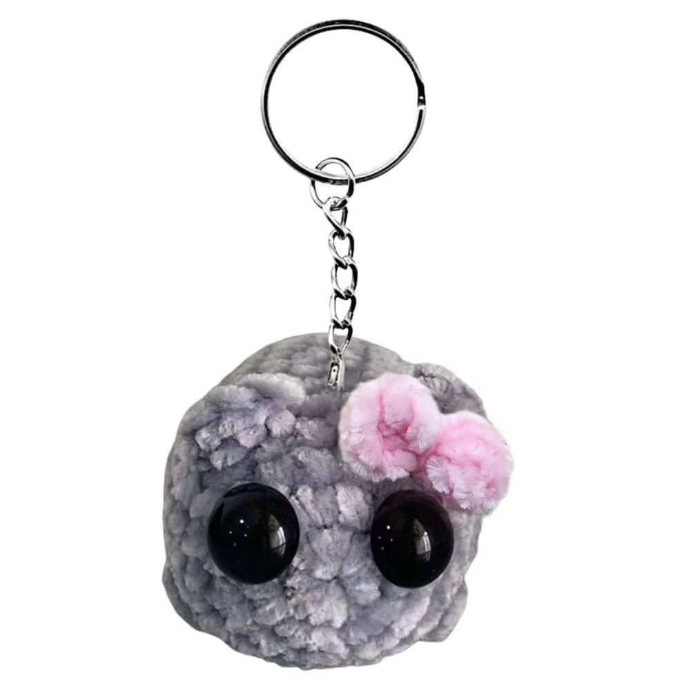 Sad Hamster Meme Sound Music Plush Toy Crochet Plush Sad Hamster Meme Key Rings Kawaii Sad Hamster Keychain Gift for Women Men