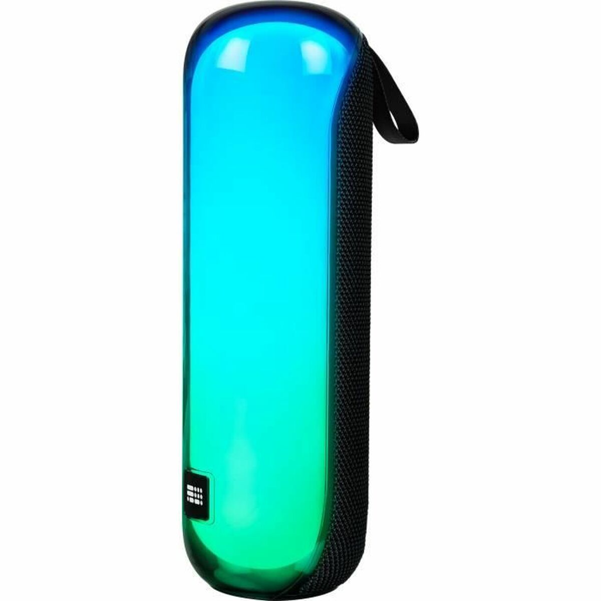Altavoz portátil Bluetooth Bigben con diseño moderno y colorido, ideal para disfrutar de música sin cables.