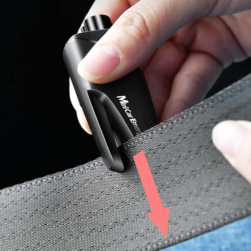 3 in 1 Car Safety Hammer Keychain Emergency Glass Breaker Hammer Self Rescue Tool Window Breaker Seat Belt Cutter Rescue Tool