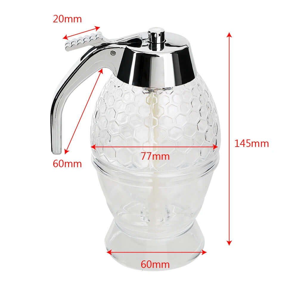 Storage Pot Stand Holder Bee Drip Dispenser Kettle Honey Jar Container Juice Syrup Cup Kitchen Accessories Squeeze Bottle