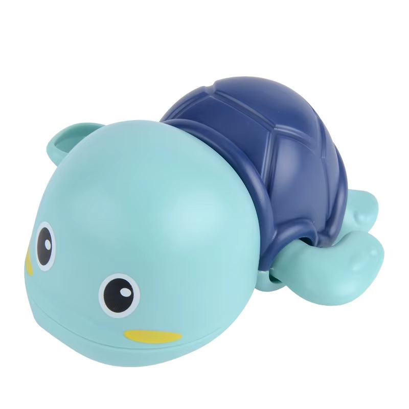Baby Bath Toys Toddler Bathing Tortoise Cute Swimming Turtle Pool Beach Classic Chain Clockwork Water Toy for Kids Water Playing