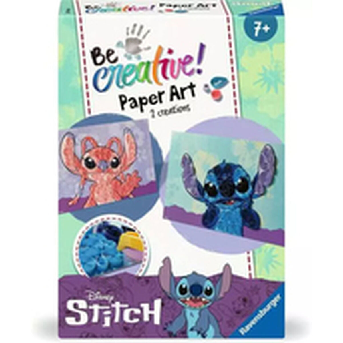 Juego de manualidades Ravensburger Paper Art Stitch para niños, creatividad y diversión asegurada.