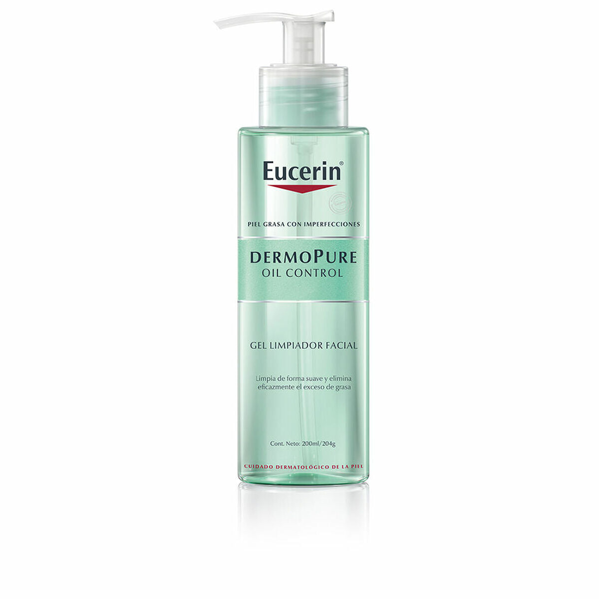 Gel Limpiador Facial Eucerin Dermopure Oil Control 200 ml, ideal para pieles grasas y con tendencia.