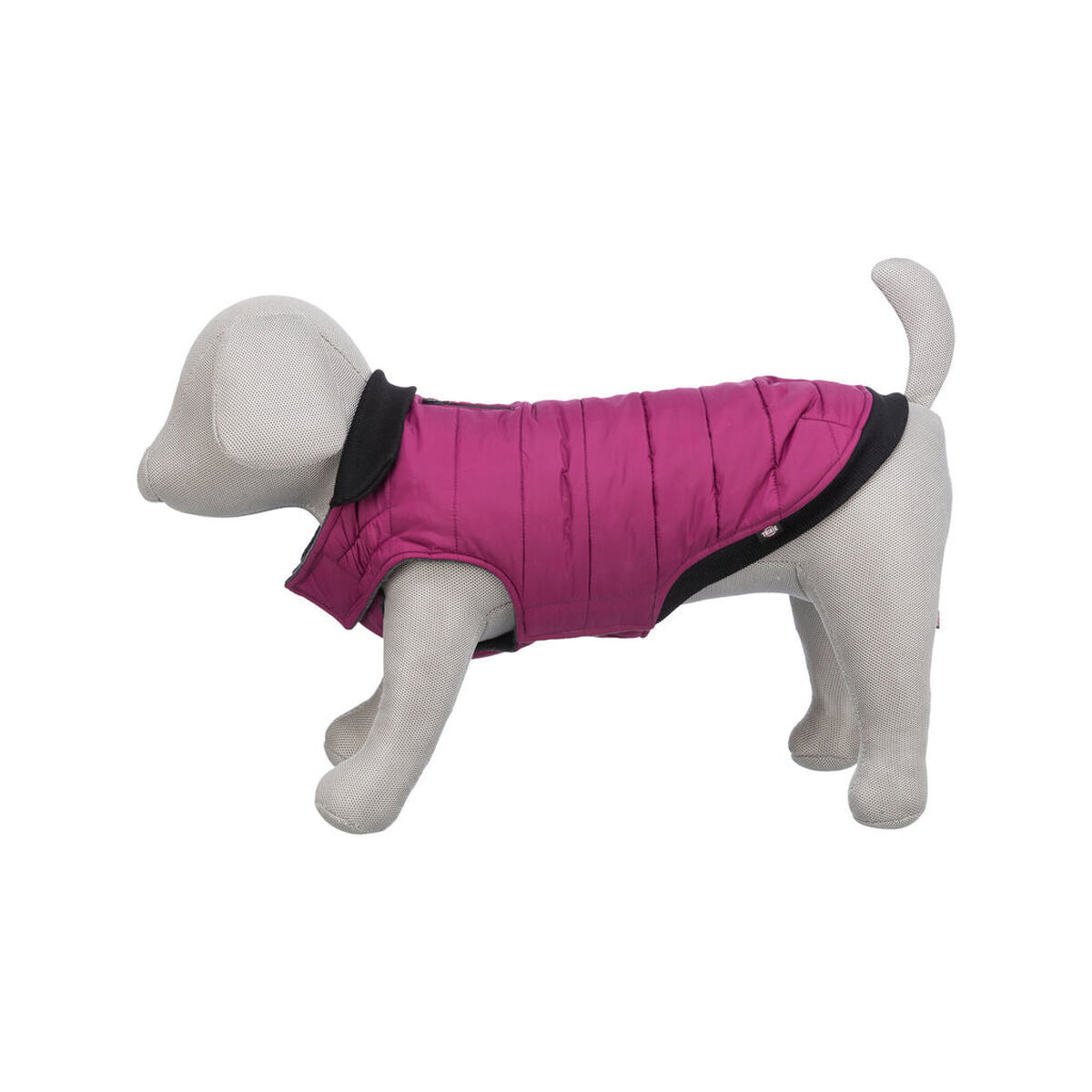 abrigo para perro morado Trixie en perro de peluche, diseño acolchado y repelente de agua.