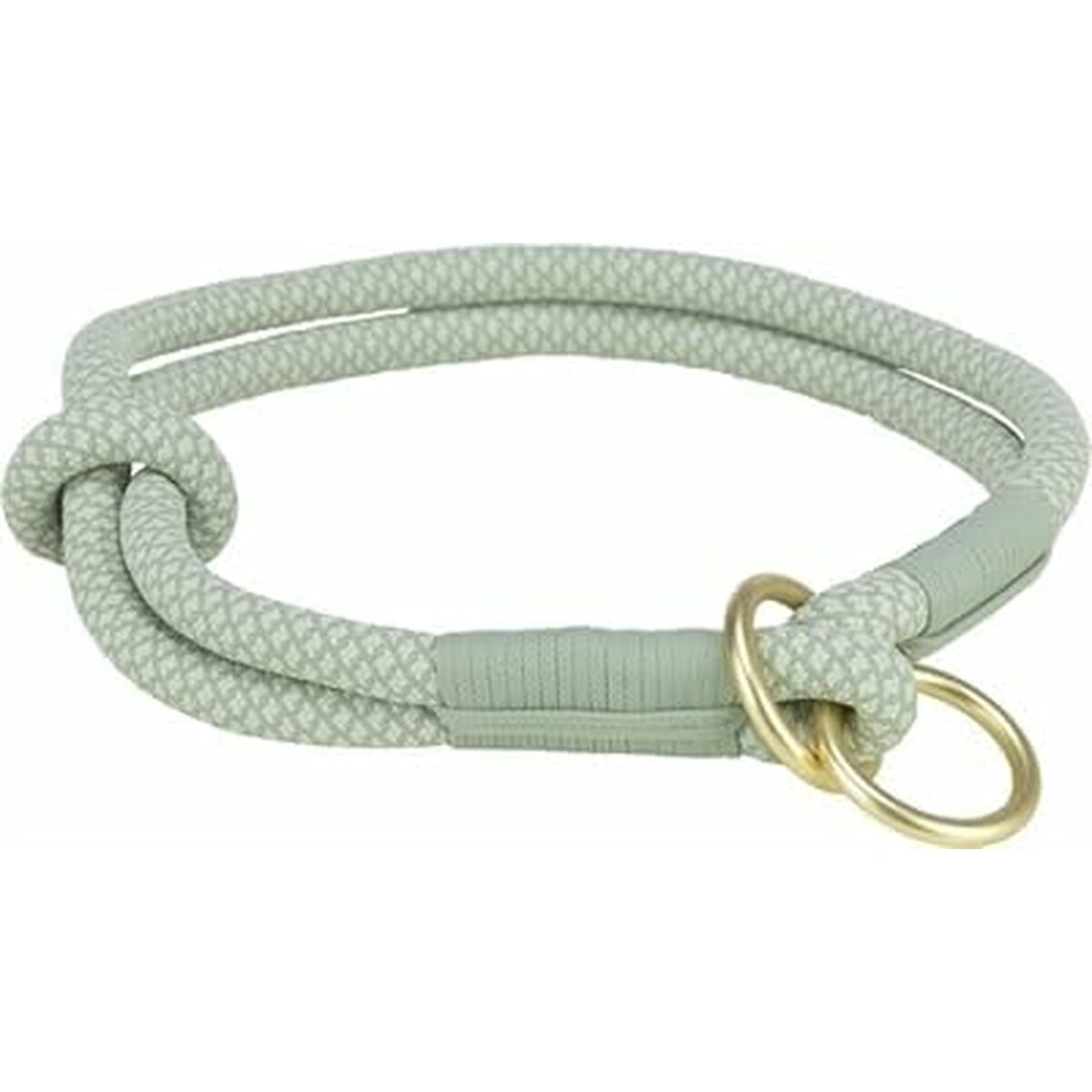 Collar de adiestramiento perro cuerda verde menta, Trixie, de 35 cm, diseño suave y ajustable.