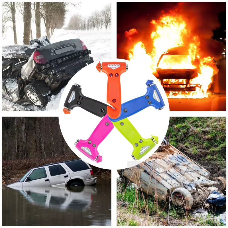Multi-Function Hammer Two-In-One Safety Hammer Rescue Hammer Car Escape Hammer Window Breaker Vehicle Emergency Tool