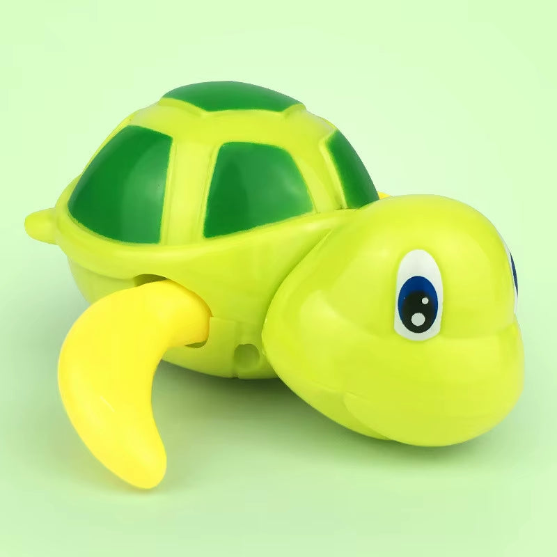 Baby Bath Toys Toddler Bathing Tortoise Cute Swimming Turtle Pool Beach Classic Chain Clockwork Water Toy for Kids Water Playing