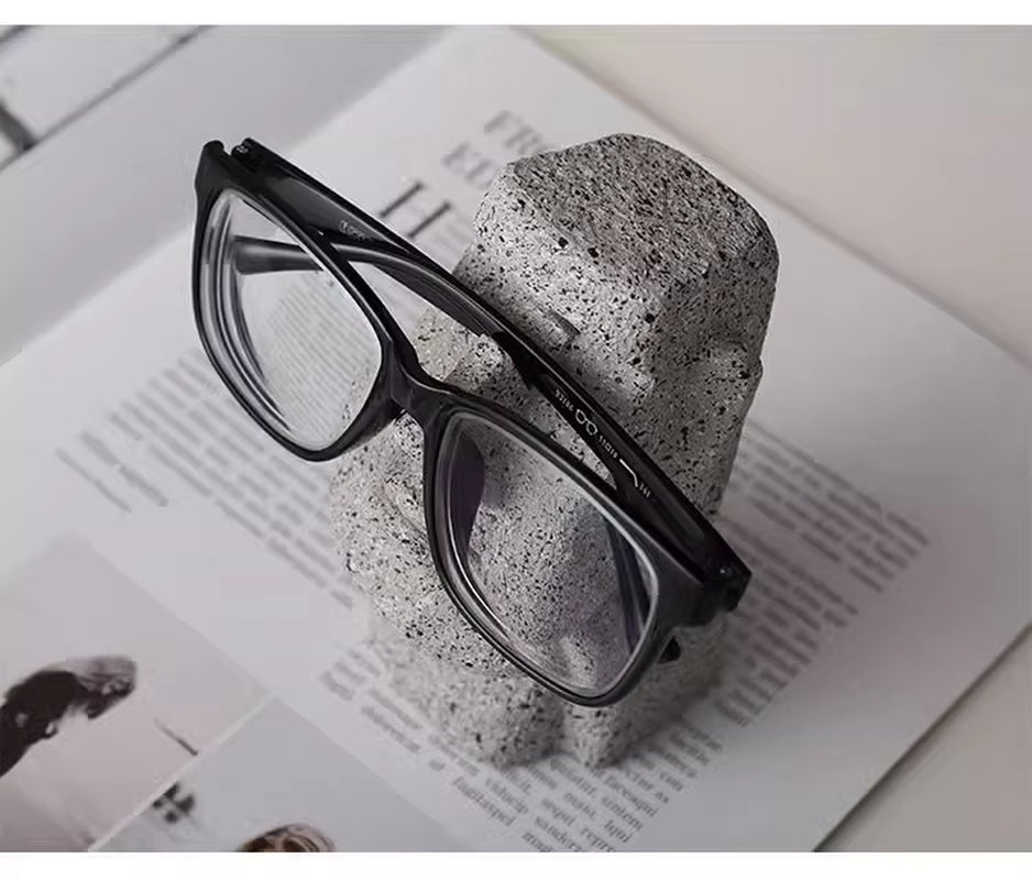 Funny Creative Glasses Holder Decorative Glasse Lenses Stand Office Accessories Figurines Miniatures Room Ornaments Home