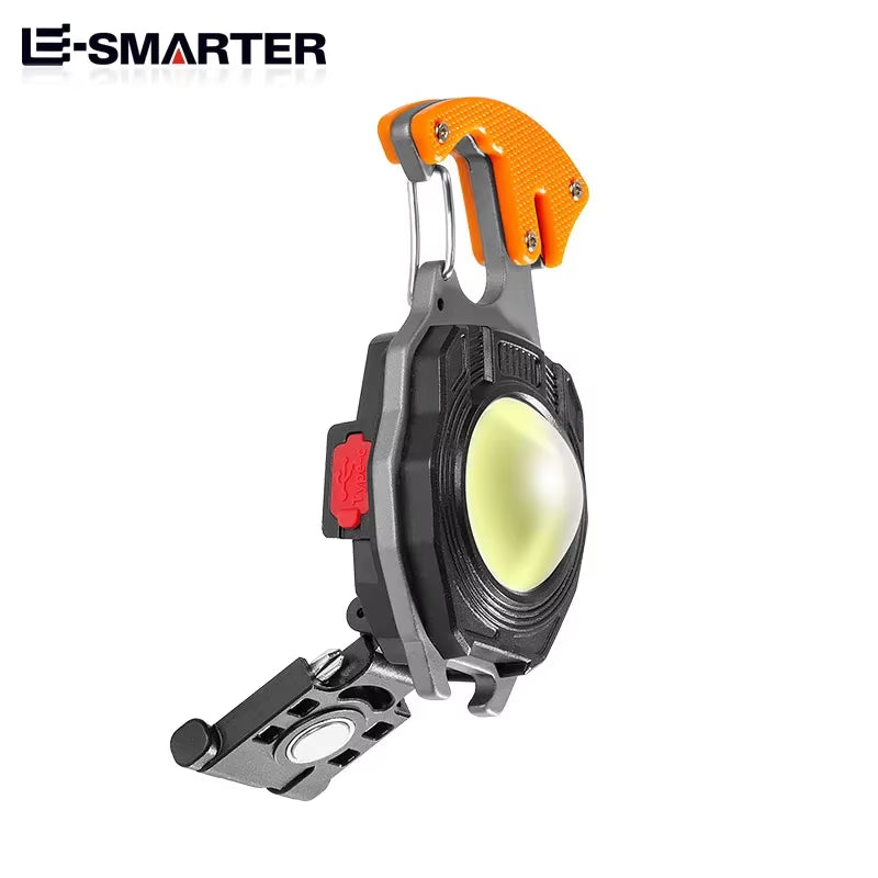 Portable LED Flashlight Mini Work Light Pocket Light Outdoor Camping Lantern Emergency Wrench Hammer Lamp