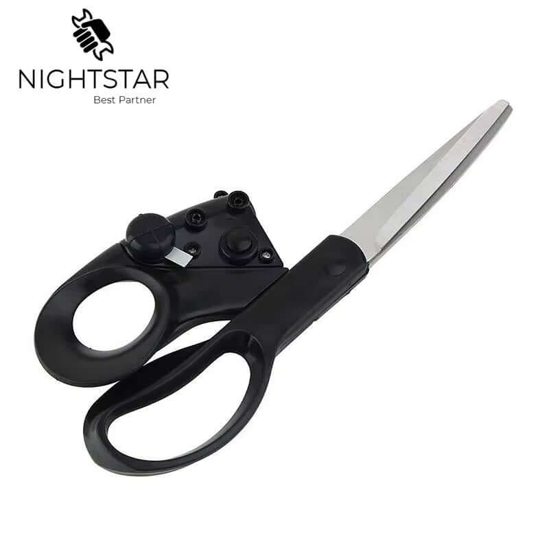 Popular New Professional Laser Guided Scissors for Home Crafts Wrapping Gifts Fabric Sewing Cut Straight Fast Scissor Shear