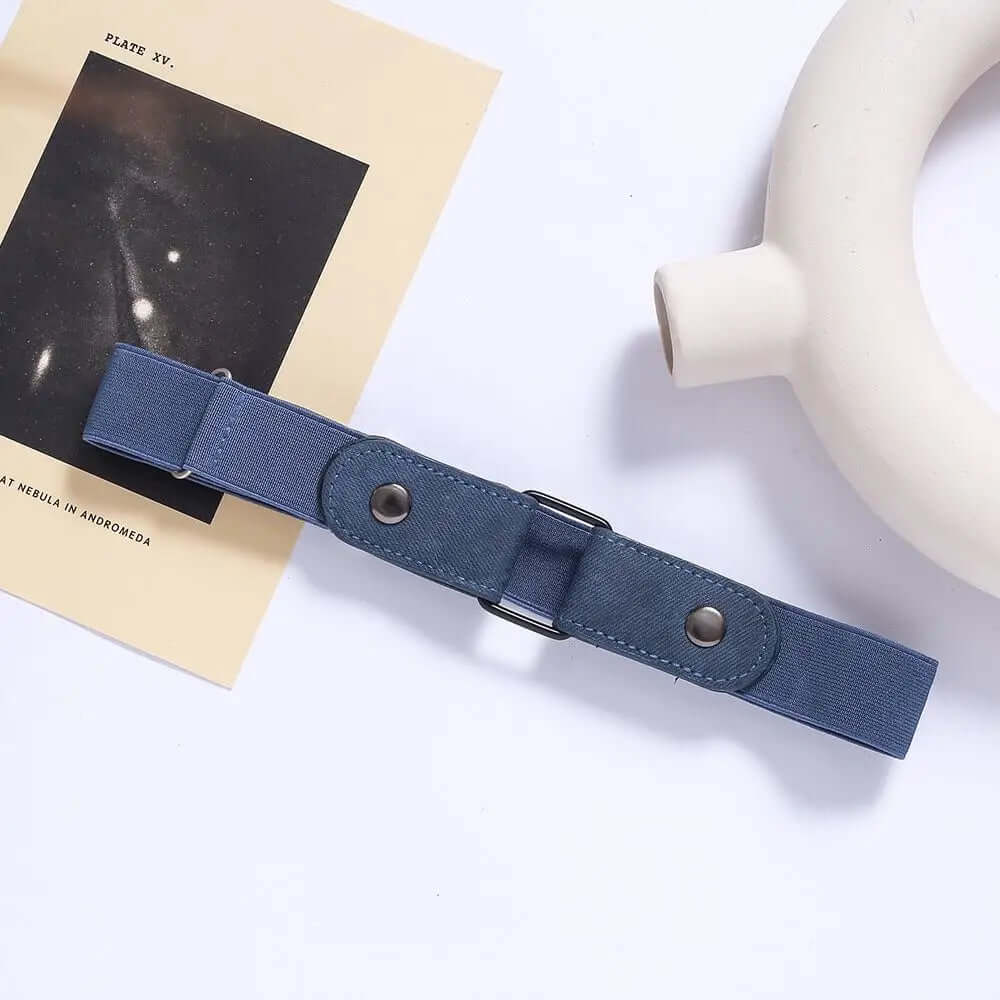 Buckle-Free Adjustable Elastic Stretch Belt, No Buckle Invisible Belt for Men Women Casual Jean Pant Dress, No Hassle Waist Belt