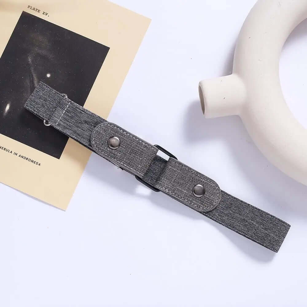 Buckle-Free Adjustable Elastic Stretch Belt, No Buckle Invisible Belt for Men Women Casual Jean Pant Dress, No Hassle Waist Belt