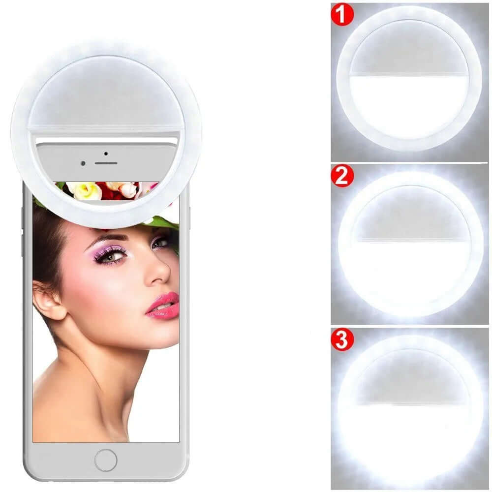Battery Selfie Light Ring Light LED Photographic Lighting Photo Lamps Video Light Photography Ringlight Photo for Phone Iphone