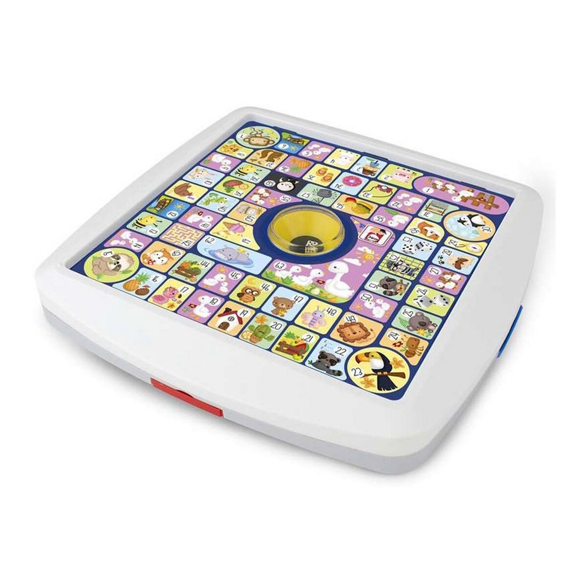 Parchís y Oca Automático para niños, juego de mesa 27 x 27 x 4 cm para 2-4 jugadores.