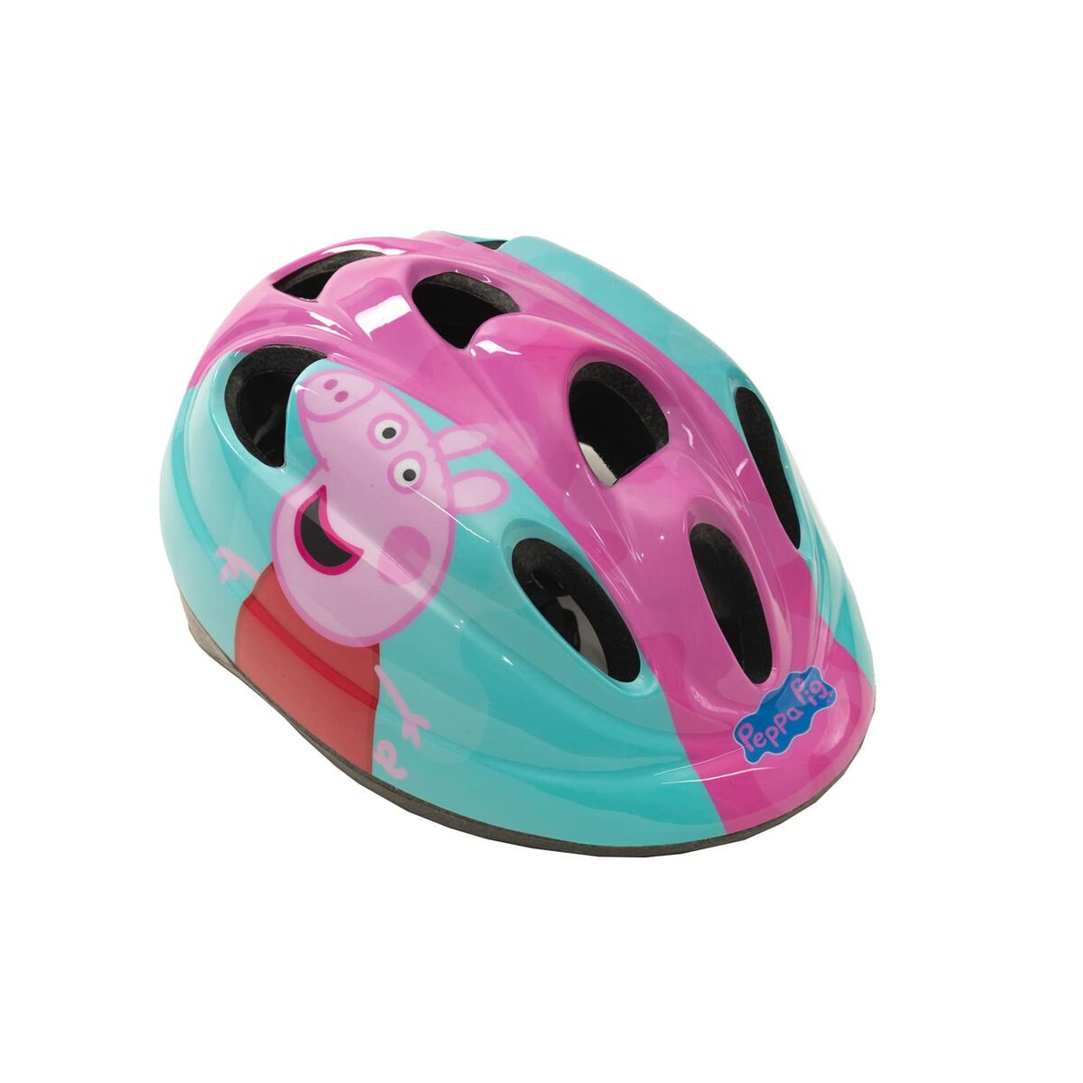 Casco de ciclismo Peppa Pig rosa para niños, ideal para ciclismo y actividades al aire libre.
