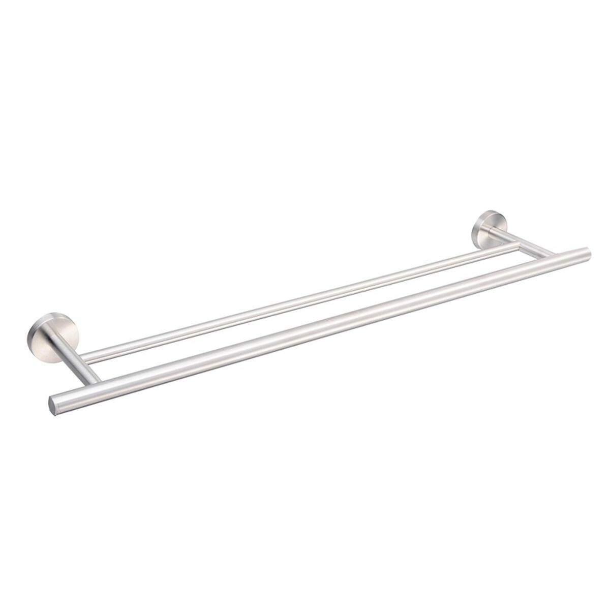 Toallero de barra acero inoxidable plateado de 70 x 13,5 x 5,3 cm de DKD Home Decor