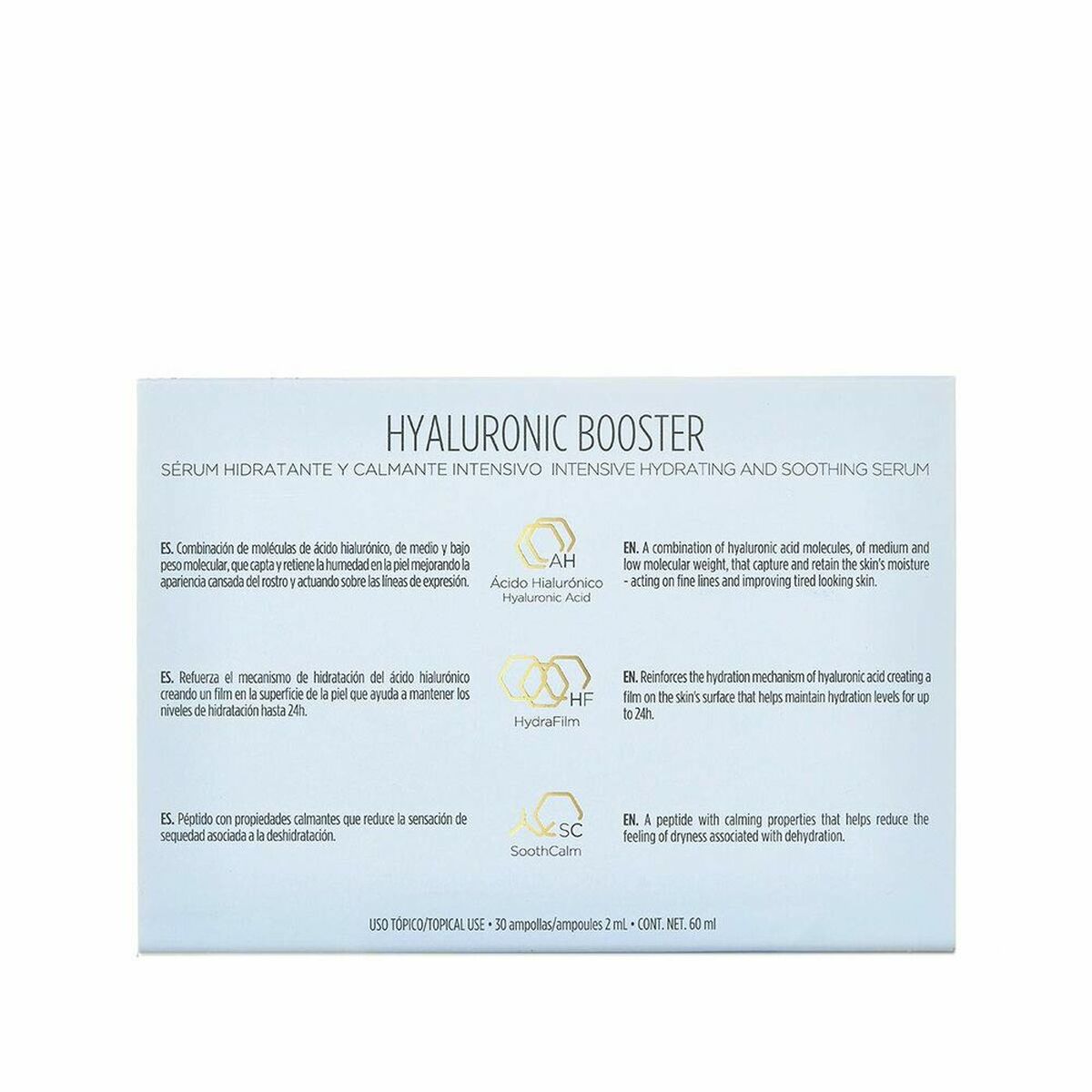 Hyaluronic Booster Isdin Isdinceutics 2 ml hidratante facial ampollas, sérum hidratante y calmante intensivo.