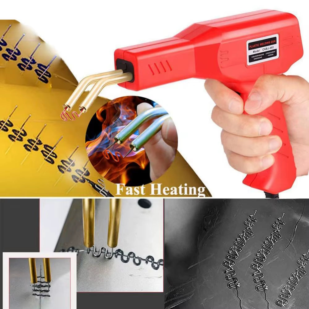 Plastic Welding Machine 200/600 Staples Kit DIY Plastic Welder Tool Kit EU/US Plug Plastic Repair Tools