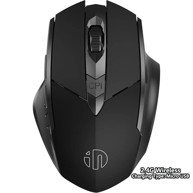 Bluetooth Compatible Mouse Rechargeable 2.4G Wireless Mouse Office Mute Support PC Laptop Tablet Smartphone Universal