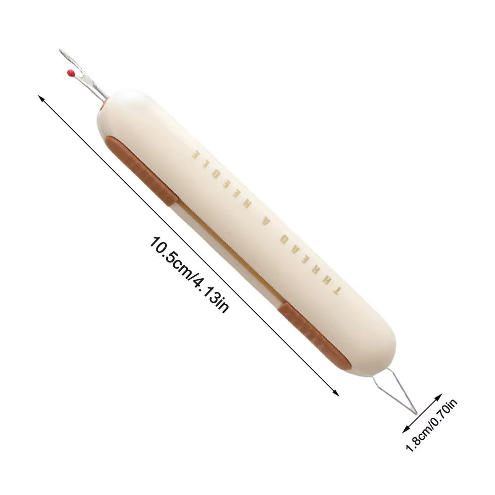 Needle Threader Seam Ripper 2-In-1 Manual Threader Stitching Remover Household Sewing Accessories Double End Design Needle Work