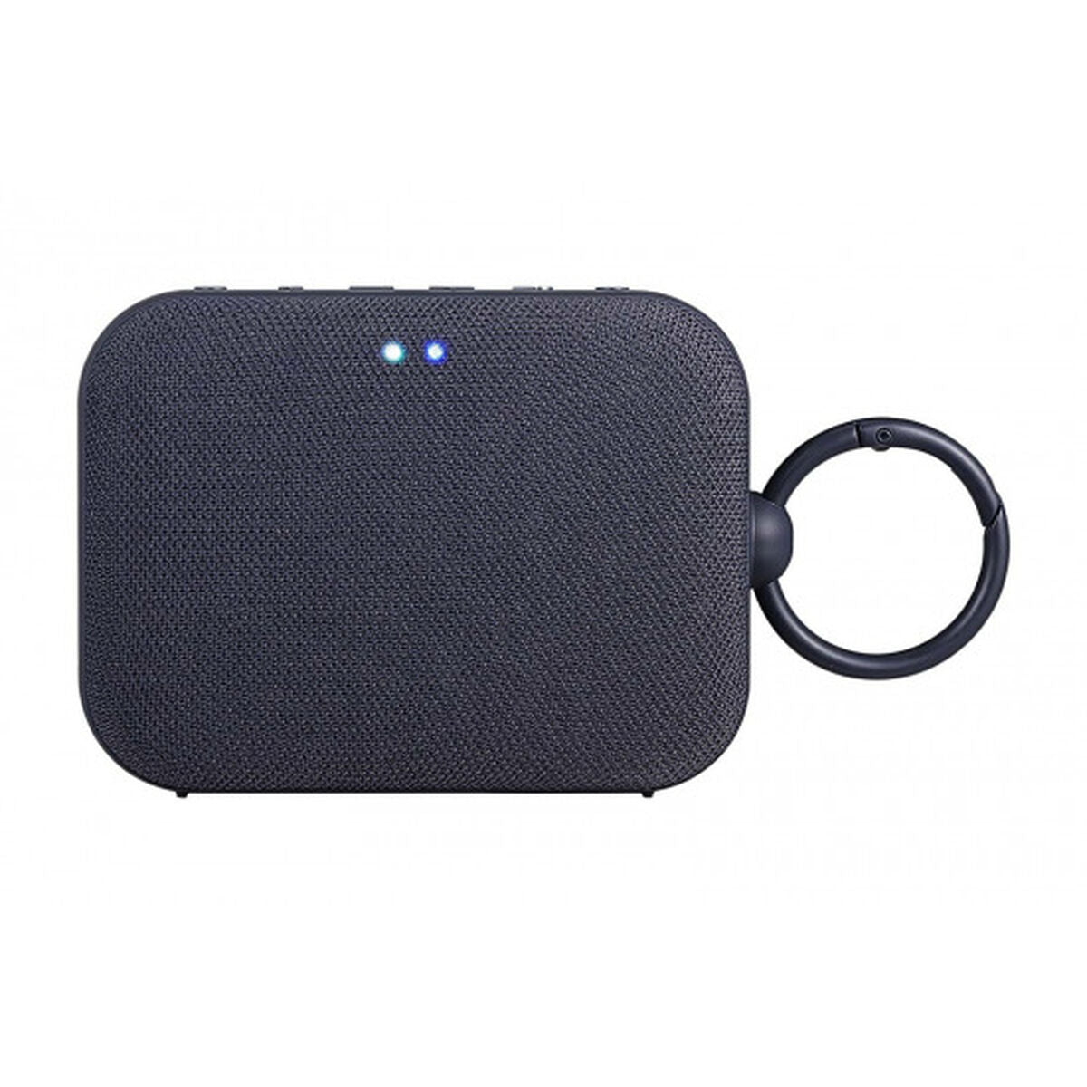 Altavoces LG GOPN1 waterproof speakers en color negro con micrófono y resistencia a salpicaduras.