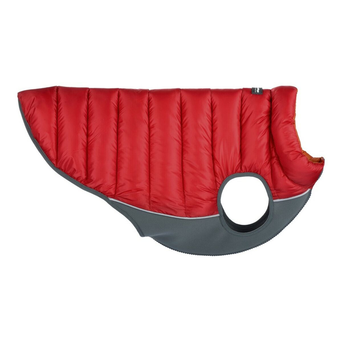 abrigo para perro puffer rojo naranja, abrigo ligero y cálido para perros, medida 25 cm