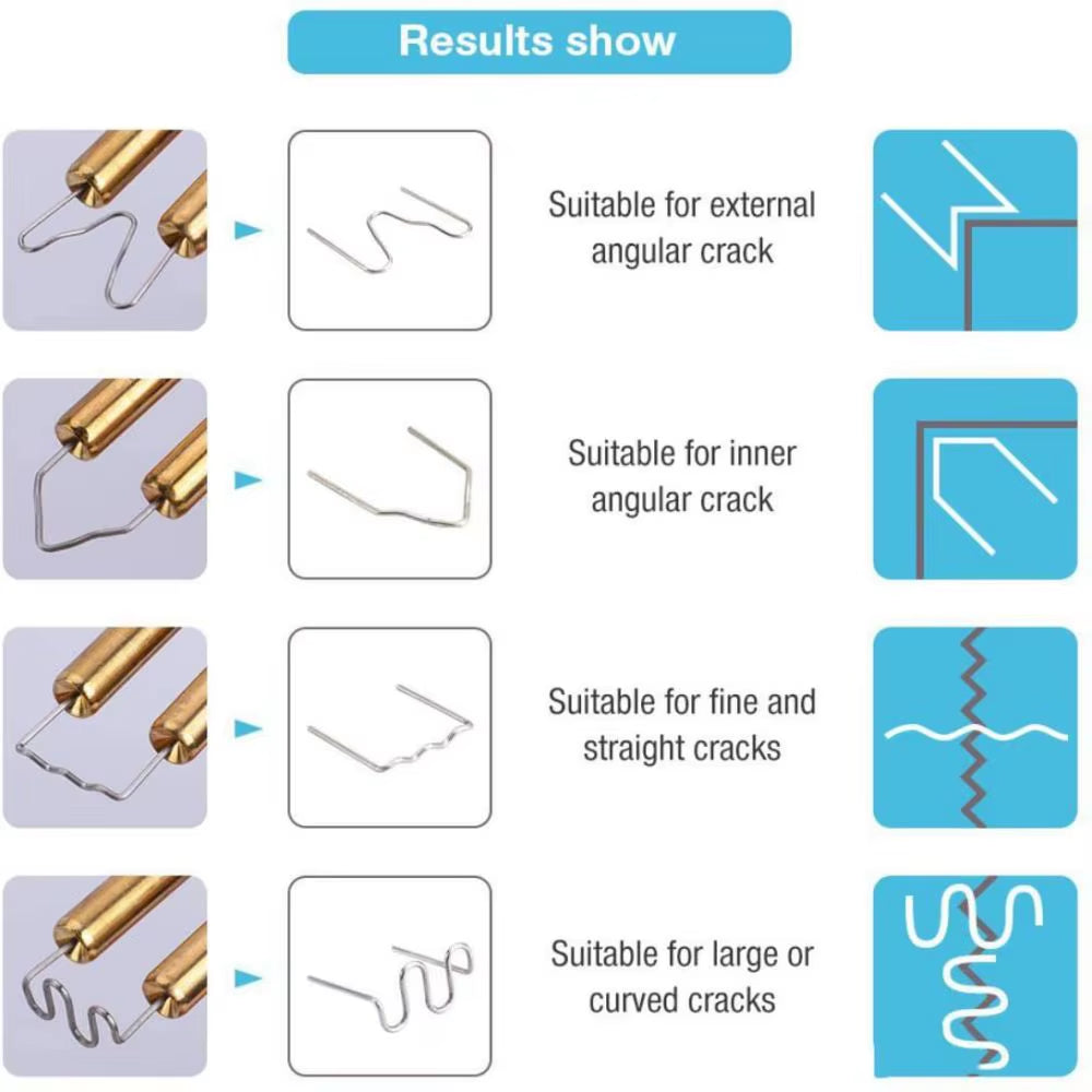 Plastic Welding Machine 200/600 Staples Kit DIY Plastic Welder Tool Kit EU/US Plug Plastic Repair Tools