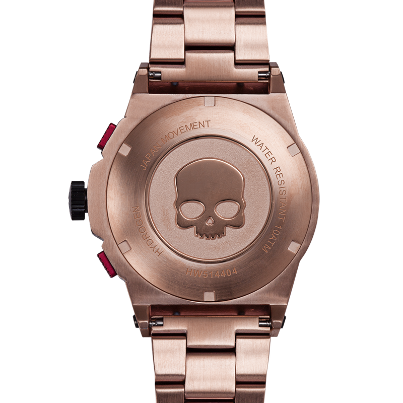 Reloj Otto Chrono Pulsera Todo Oro Rosa