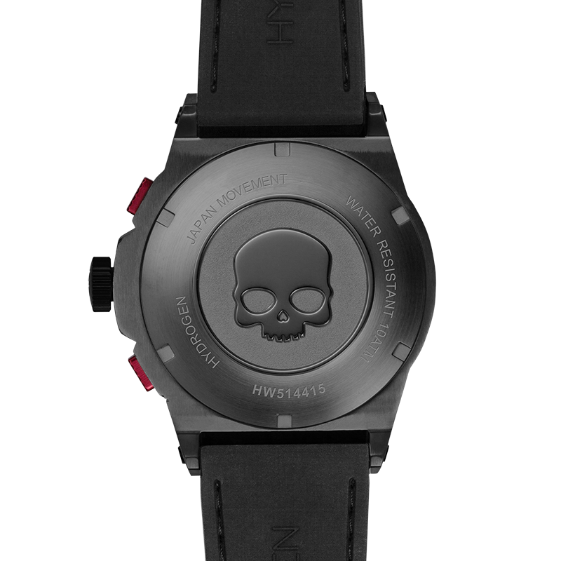 Reloj Cronógrafo Hydrogen Watch Otto Chrono All Black | Negro Total | Fibra de Carbono | 44 mm