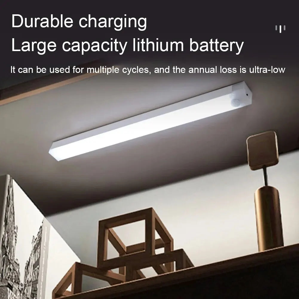 Barra de Luz LED con Sensor de Movimiento | Recargable USB-C | Regulable | 10, 20, 30 y 50 cm