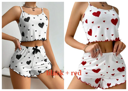Pijama Mujer 2 Piezas | Top Tirantes y Short | Tallas S-XL