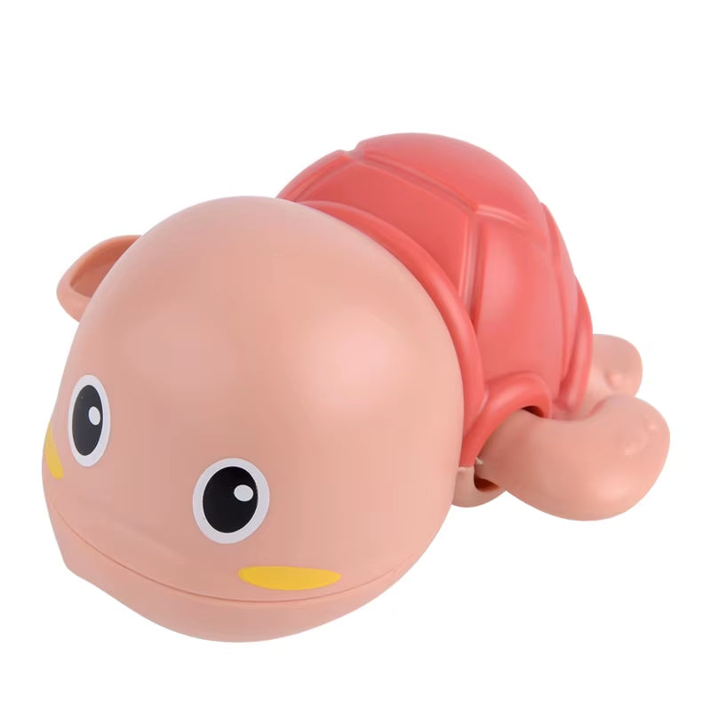 Baby Bath Toys Toddler Bathing Tortoise Cute Swimming Turtle Pool Beach Classic Chain Clockwork Water Toy for Kids Water Playing