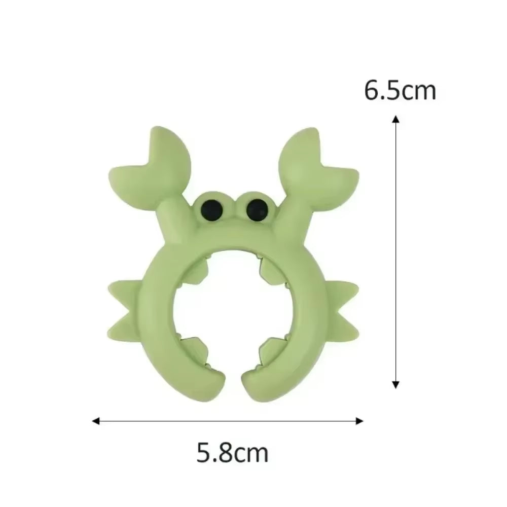 4/1PCS Silicone Spatula Rack Small Crab anti Scalding Overflow Pot Clip Spoon Holder Clip Universal Shovel Rack Kitchen Gadget