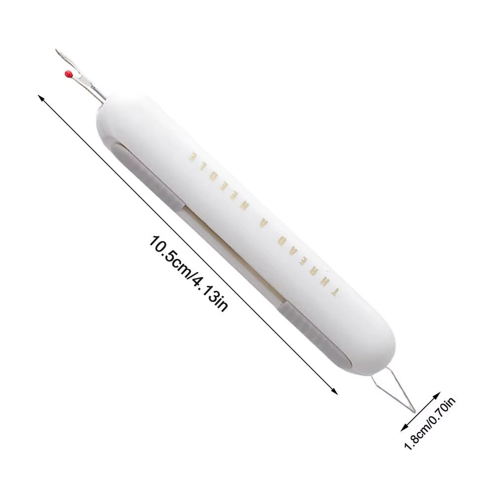 Needle Threader Seam Ripper 2-In-1 Manual Threader Stitching Remover Household Sewing Accessories Double End Design Needle Work