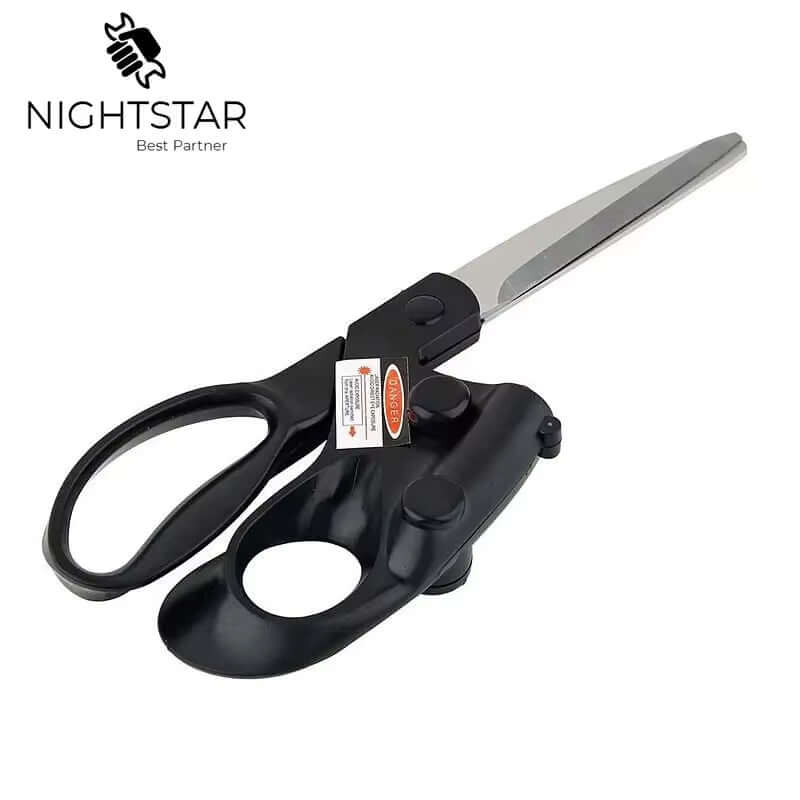 Popular New Professional Laser Guided Scissors for Home Crafts Wrapping Gifts Fabric Sewing Cut Straight Fast Scissor Shear