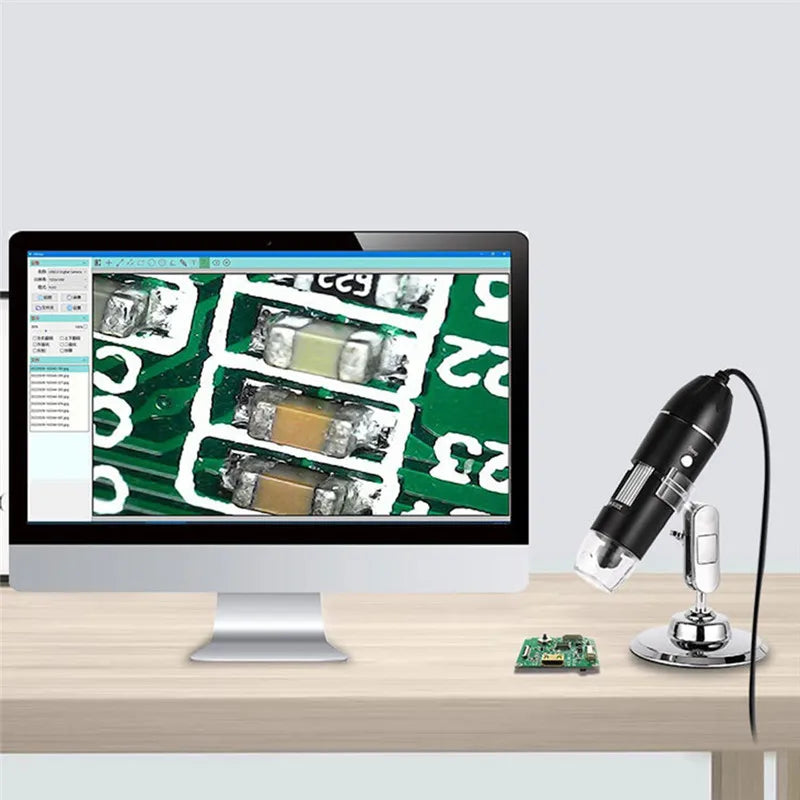 1600X 1000X 500X Digital Microscope Camera Type C USB Portable Electronic Microscope for Soldering Magnifier Cell Phone Repair