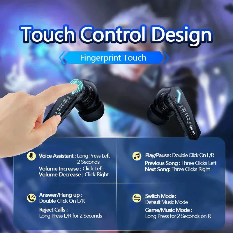 Choice GM2 Pro TWS Wireless Headphones Earphone Bluetooth-Compatible 5.3 Waterproof Headset with Mic for Xiaomi Iphone