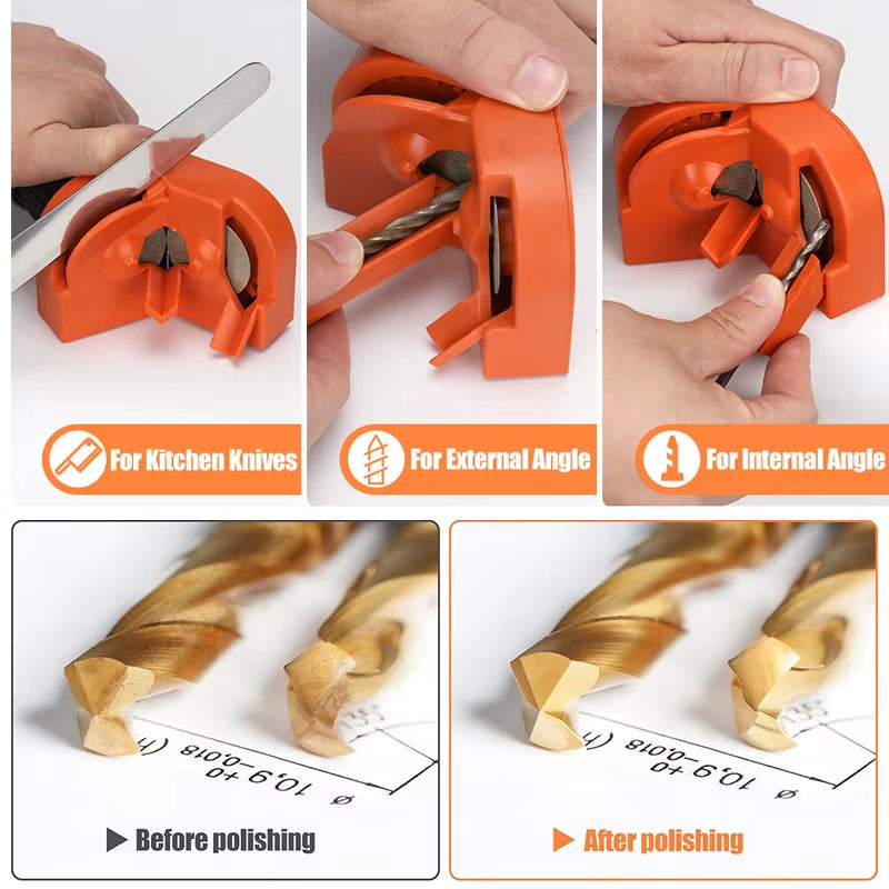 Multipurpose Drill Bit Grinding Sharpener ,Electric Impact Drill Knife Sharpener ,Disposable Double-Sided Polishing