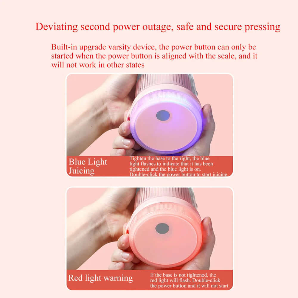 Rechargeable Mixers Fresh Fruit Juicers Blue/Pink Usb Portable Juice Bottle Mini Fast Electric Blender Smoothie Ice Maker