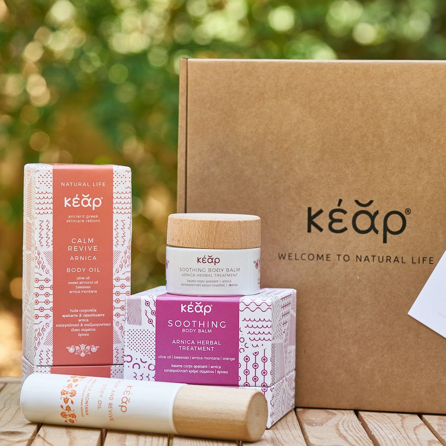 Kit de Cuidado Corporal weKear «Revive Repair» | Aceite y Bálsamo con Árnica | Cosmética Natural Griega