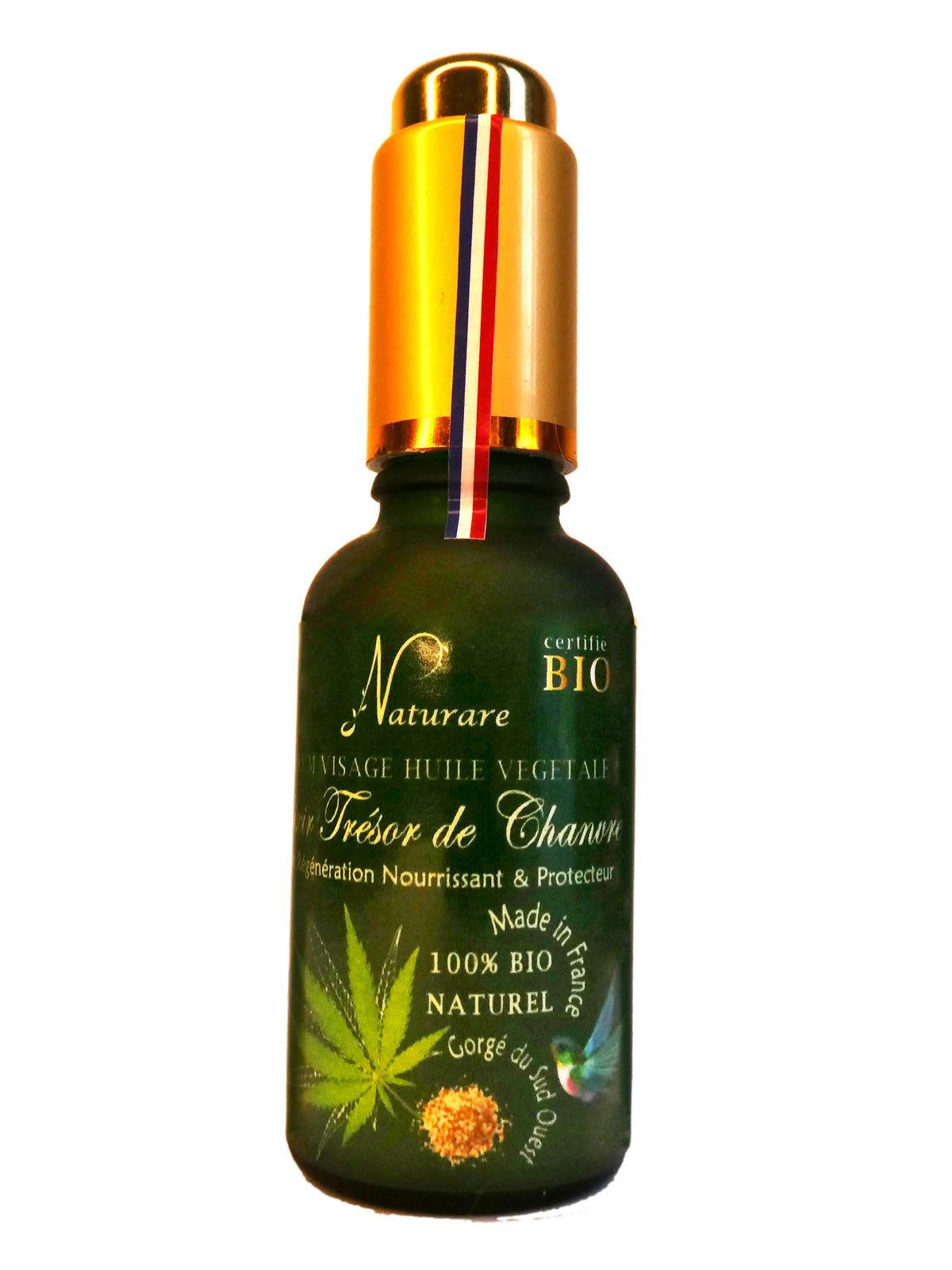 Elixir de Cáñamo Orgánico Naturare | Aceite Vegetal 100% Natural | Suero Facial y Corporal | 30 ml
