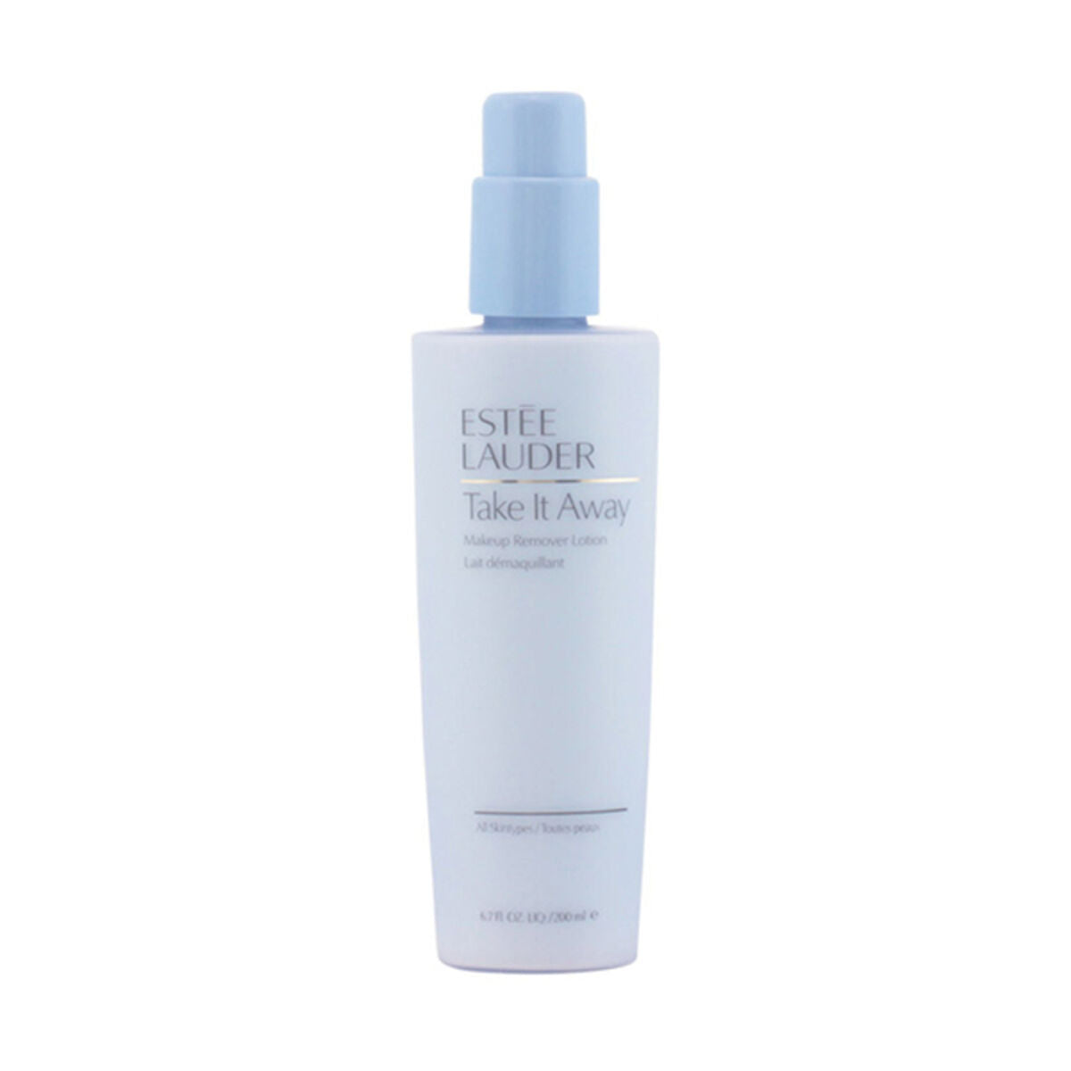 Estee Lauder facial makeup remover Take It Away in a sleek bottle for effective makeup removal.