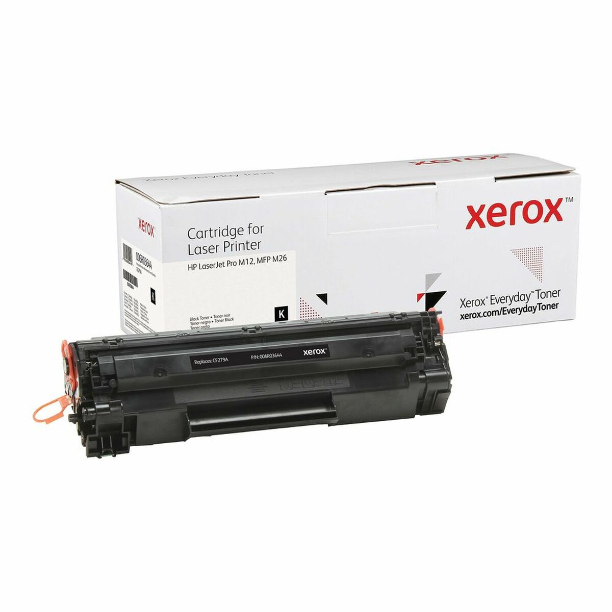Tóner compatible Xerox 006R03644 en cartucho para impresora láser, ideal para uso en oficinas.