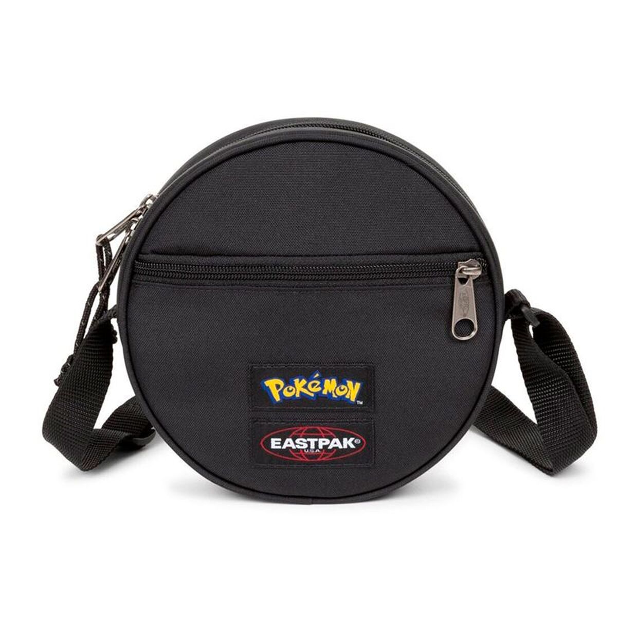 Bolso Bandolera Eastpak Ada Pokemon Ball messenger bag de color rojo con diseño circular y strap ajustable.