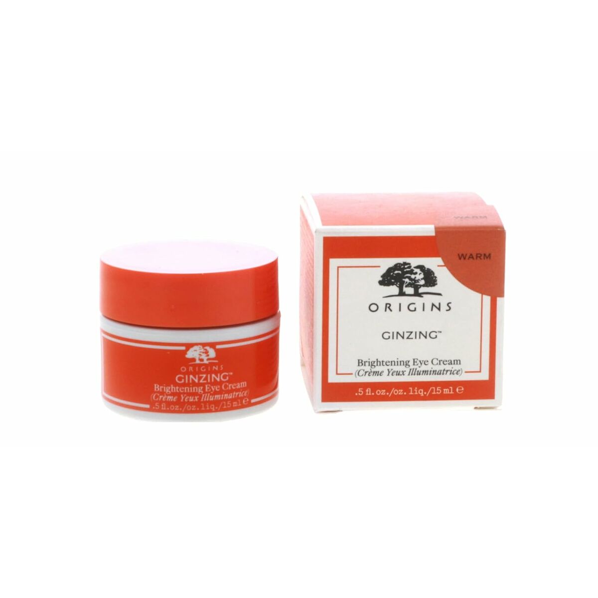 Origins Ginzing day cream 15 ml en envase de 15 ml, ideal para un cuidado facial diario eficaz.