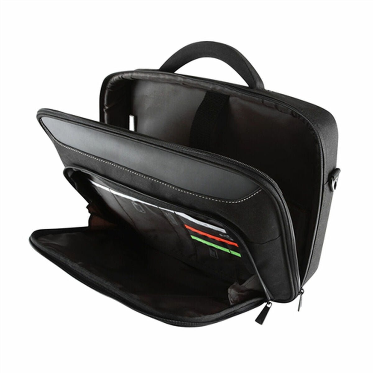 Maletín para portátil Targus 15,6" con compartimentos espaciosos y diseño moderno para transportar tu laptop.