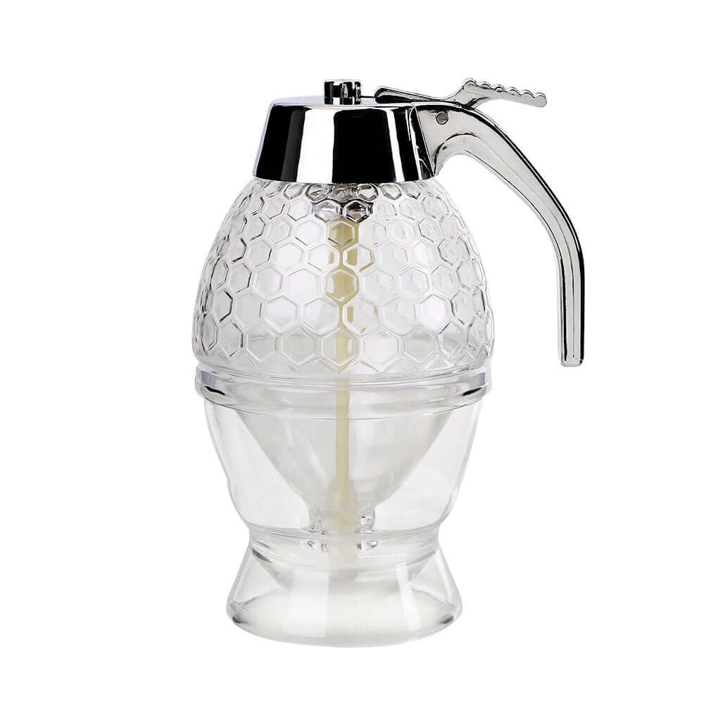 Storage Pot Stand Holder Bee Drip Dispenser Kettle Honey Jar Container Juice Syrup Cup Kitchen Accessories Squeeze Bottle