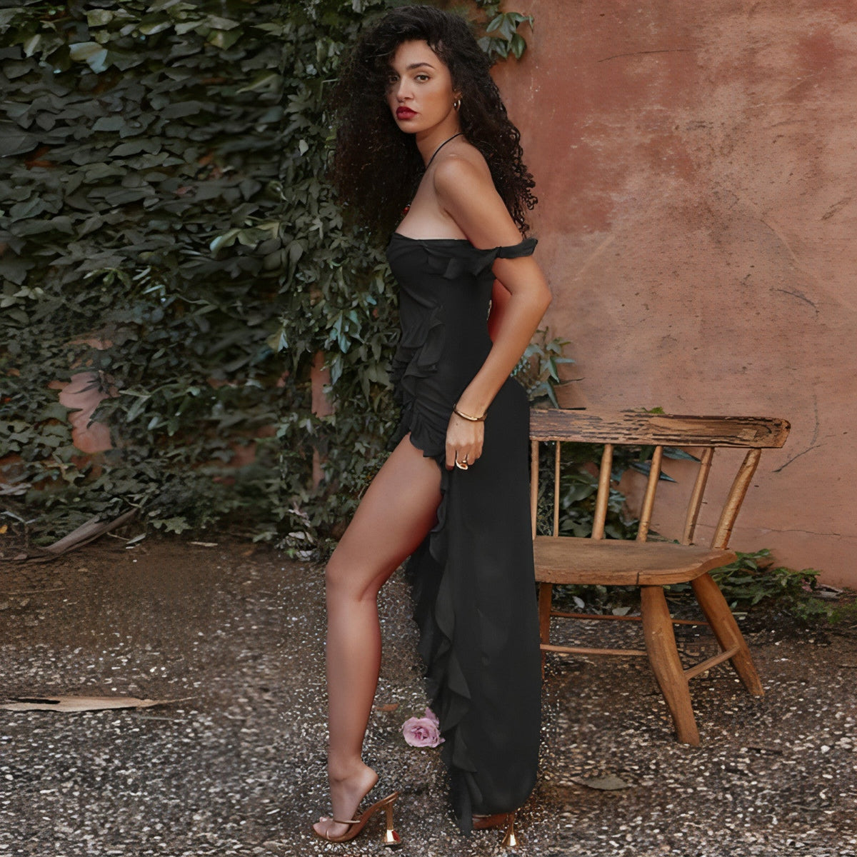 Vestido de Verano con Costuras Decorativas | Largo | Sin Mangas | Mujer