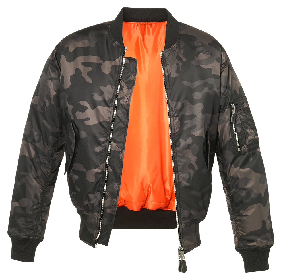 Cazadora Bomber MA1 Camuflaje | Estilo Militar Pilot | Repelente al Viento y Agua | Hombre